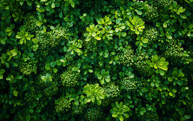 Verdant Beauty: Top View of Green Moss Texture