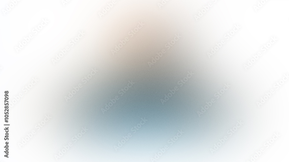Poster a blurry image of a blue and white background with a triangle in the middle. noisy backdrop with gra