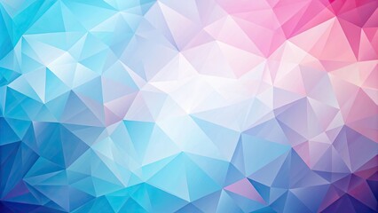 Fototapeta premium Polygon geometrical abstract background in light blue and pink hues, polygon, geometrical, abstract, background, light blue