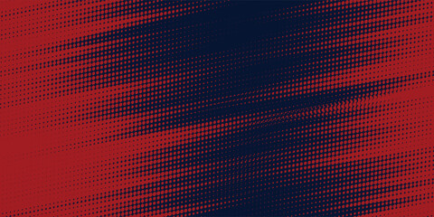 Obraz premium Abstract Dirty blue red Grunge Background with Halftone Effect. Sports Background with Brush