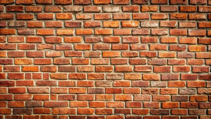 Obraz premium Close up shot of a real Italian red brick wall texture , Italian, red, brick, wall, texture, close up, rough