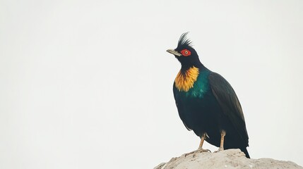 Fototapeta premium Himalayan Monal on White Background