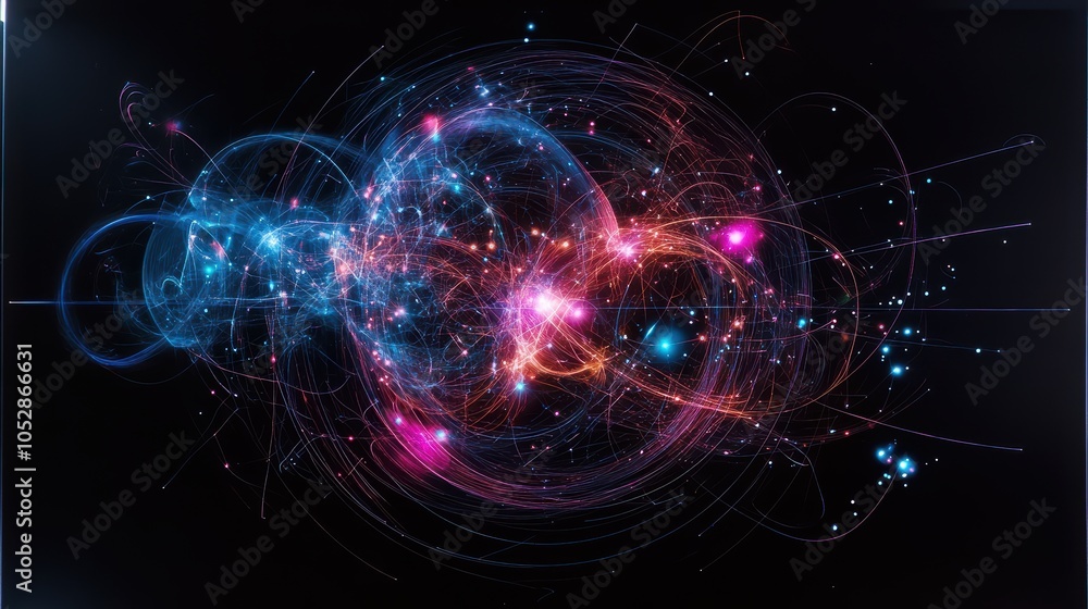 Poster visualizing telecommunication signal connectivity an artistic representation of signal dynamics and 