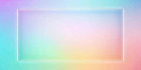 Obraz premium Soft pastel gradient background with a glowing rectangular element, pastel, gradient, background, glowing, rectangular, element