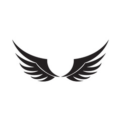 Obraz premium Wings Logo Bird Wings Vector Illustration Brand Design Template