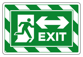 Exit Two Way Arrow Symbol Sign, Vector Illustration, Isolate On White Background Label. EPS10