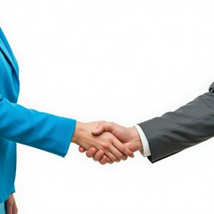 Business handshake over white background deal graphic resource suits