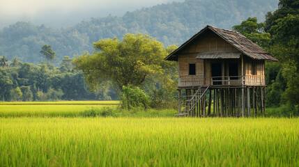 Obraz premium house in the forest