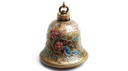 Elegant Christmas Bell, Adorned with Festive Ribbons and Greenery, Perfect for Celebrating the Holiday Season and Adding a Touch of Cheer to Your Decorations