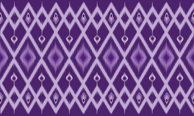 Geometric oriental ikat pattern traditional motif Design for background,carpet,wallpaper,clothing,wrap,Batik,fabric,Vector illustration.embroidery style.