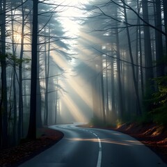 morning in the forest