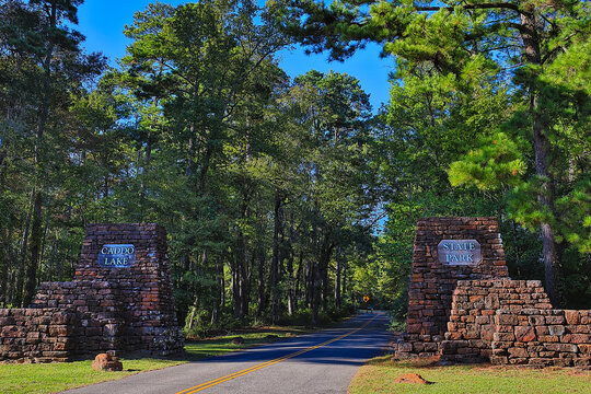 Entrance to Caddo Lake State Park, with the beautiful scenes of the fall colors in the cypress trees and Spanish moss makes for a great visit.