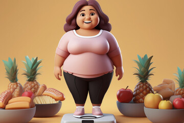 Healthy lifestyle, diet, weight loss.