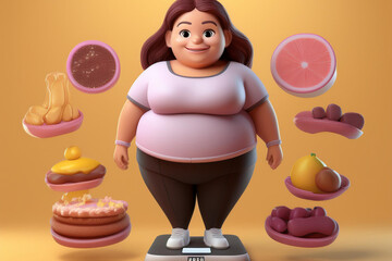 Healthy lifestyle, diet, weight loss.