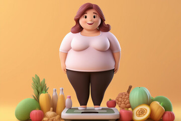 Healthy lifestyle, diet, weight loss.