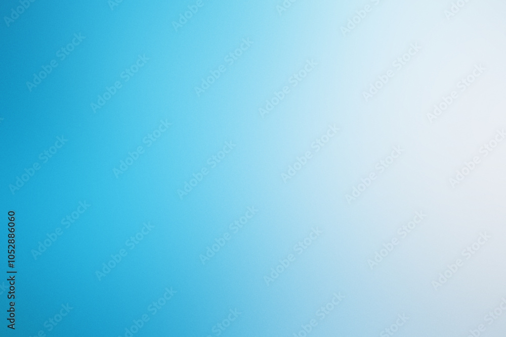 Poster textured noisy grainy abstract backdrop with gradient hues of blue and white creating an artistic vi