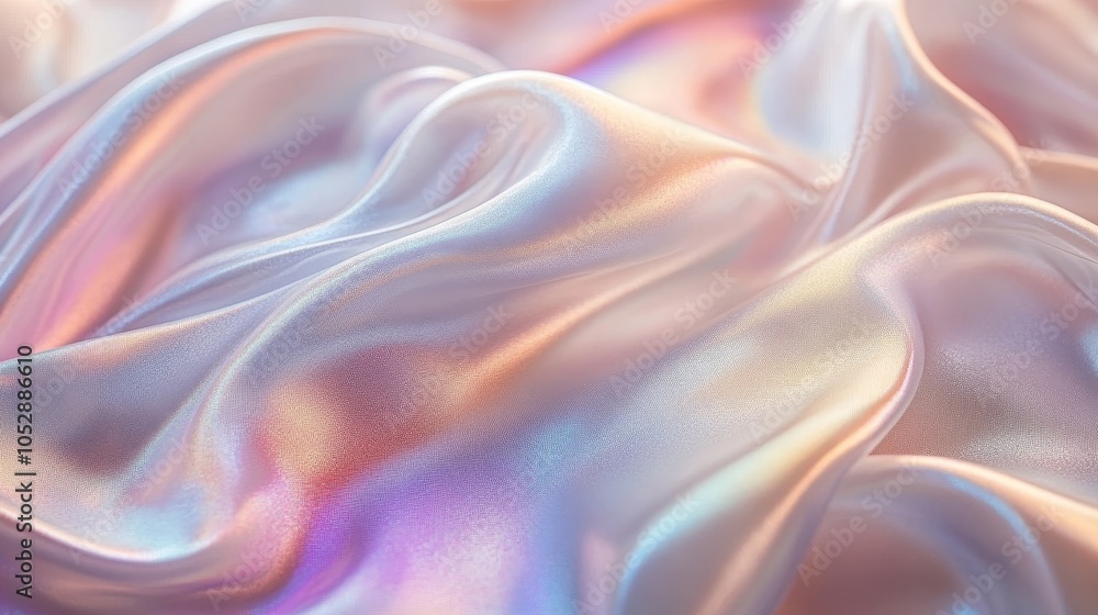 Poster subtle pearl nacre iridescent texture creating an abstract visual experience with soft hues and smoo