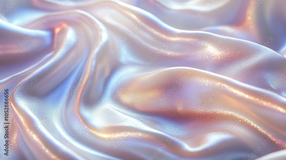 Poster subtle pearl nacre iridescent texture creating an abstract visual experience with soft hues and smoo