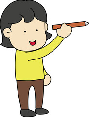 a handwriting figure