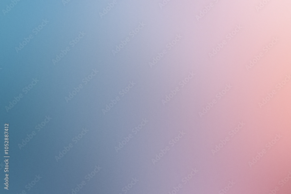Poster abstract backdrop featuring a noisy grainy texture with a soft gradient blending blue and pink tones