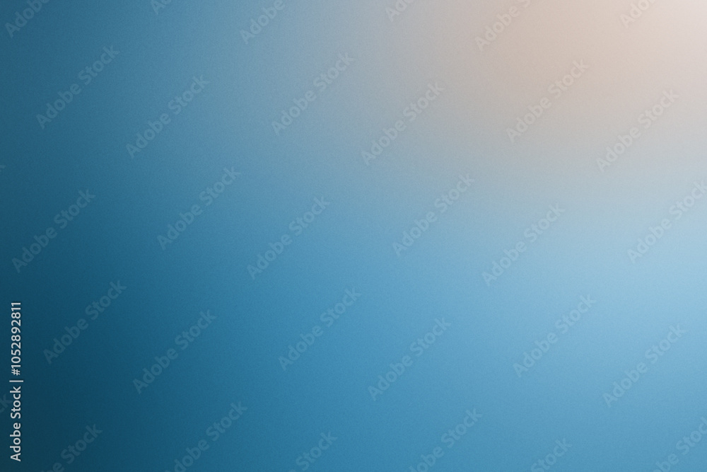 Poster abstract background with noisy grain in a gradient of blue and beige tones creating a vibrant visual