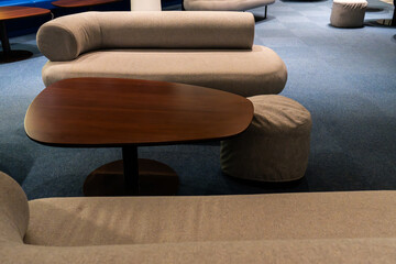interior of the lounge in the office building