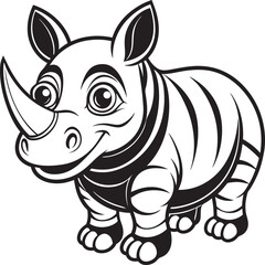 cartoon rhino