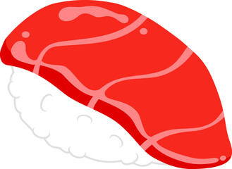 寿司のマグロのイラスト