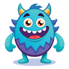 Fototapeta premium bubble cartoon monster 