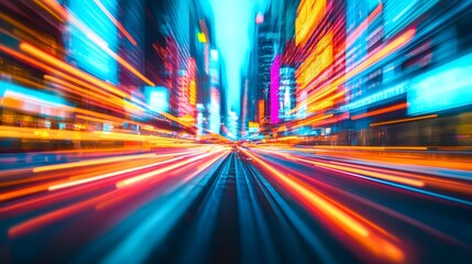 Obraz premium City Lights Abstract Background