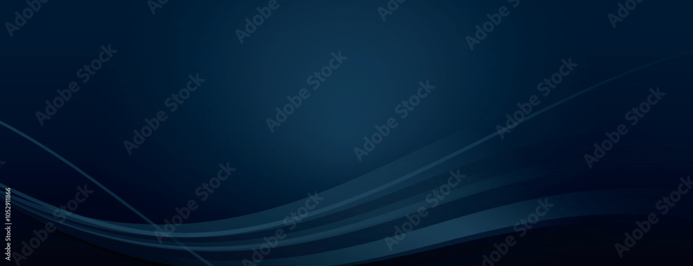 Poster dark blue background with smooth gradient and subtle wave patterns. the blue background creates a ca