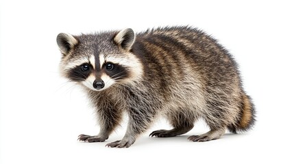 Obraz premium raccoon isolated on white background