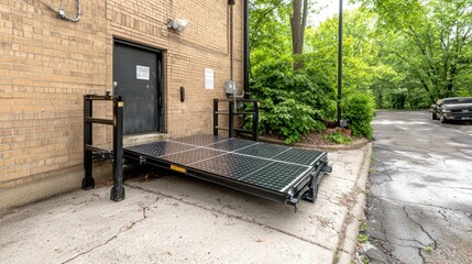 Sustainable energy solutions integrating solar panels at warehouse loading docks