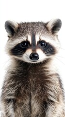 Fototapeta premium raccoon isolated on white background