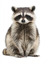 Fototapeta premium raccoon isolated on white background