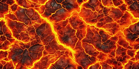 Seamless lava texture background with molten magma flowing, volcanic cracks, and fiery patterns, lava, magma, volcanic, hell, hot, fire