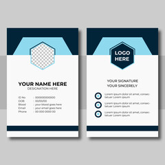 Elegant ID card template design