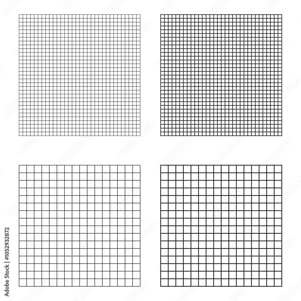 Poster grid pattern. square grid black. geometric vector shapes. minimalist grid design.