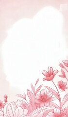 Obraz premium a pink flower background with a white background