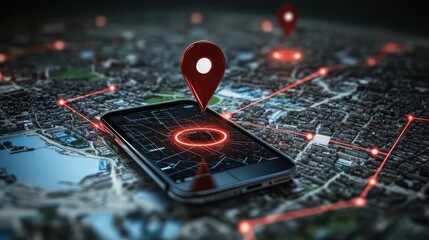 The role of location pins in geofencing technology. 