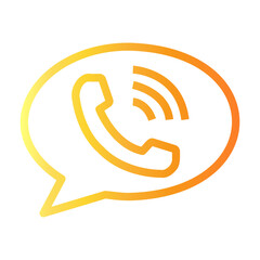 calling Line Gradient Icon