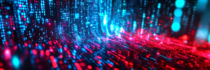 Obraz premium Digital abstract background designed for technological operations.