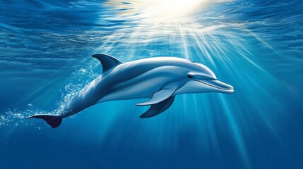 Fototapeta premium A vivid depiction of marine life showcasing the beauty of a clean ocean.