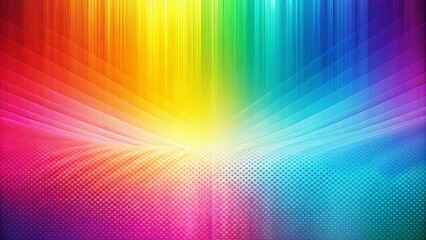Obraz premium A Vivid Abstract Landscape of Curved Lines and Vibrant Colors, Forming a Multi-Dimensional Illusion