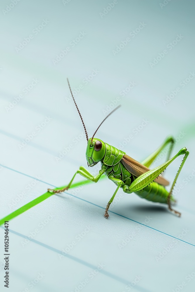 Poster grasshopper hopping across a line graph, representing quick progress