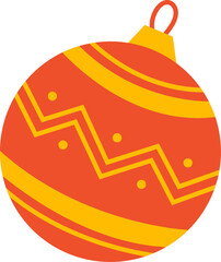 Obraz premium A red Christmas ornament