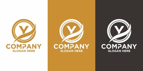 Initials Y logo design. Initial Letter Logo.