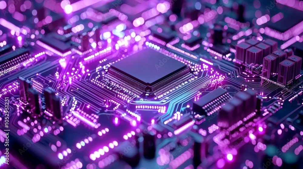 Aufkleber exploring the intricacies of modern microchip technology a dive into the vibrant world of circuitry 