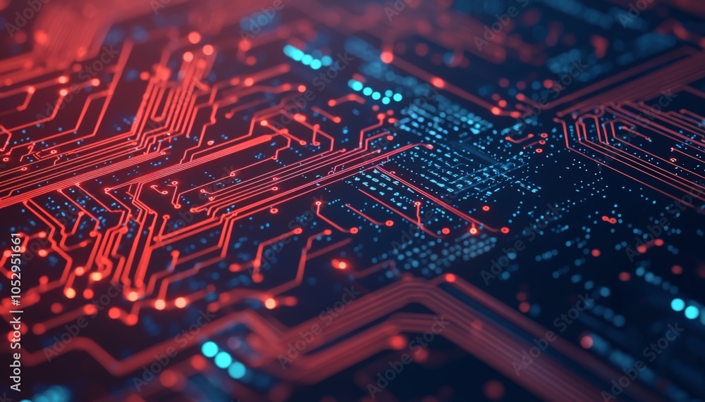 Poster exploring the intricate world of circuit boards a deep dive into the aesthetics of technology and di