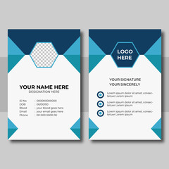 Professional Colorful Modern Id Card Design Template